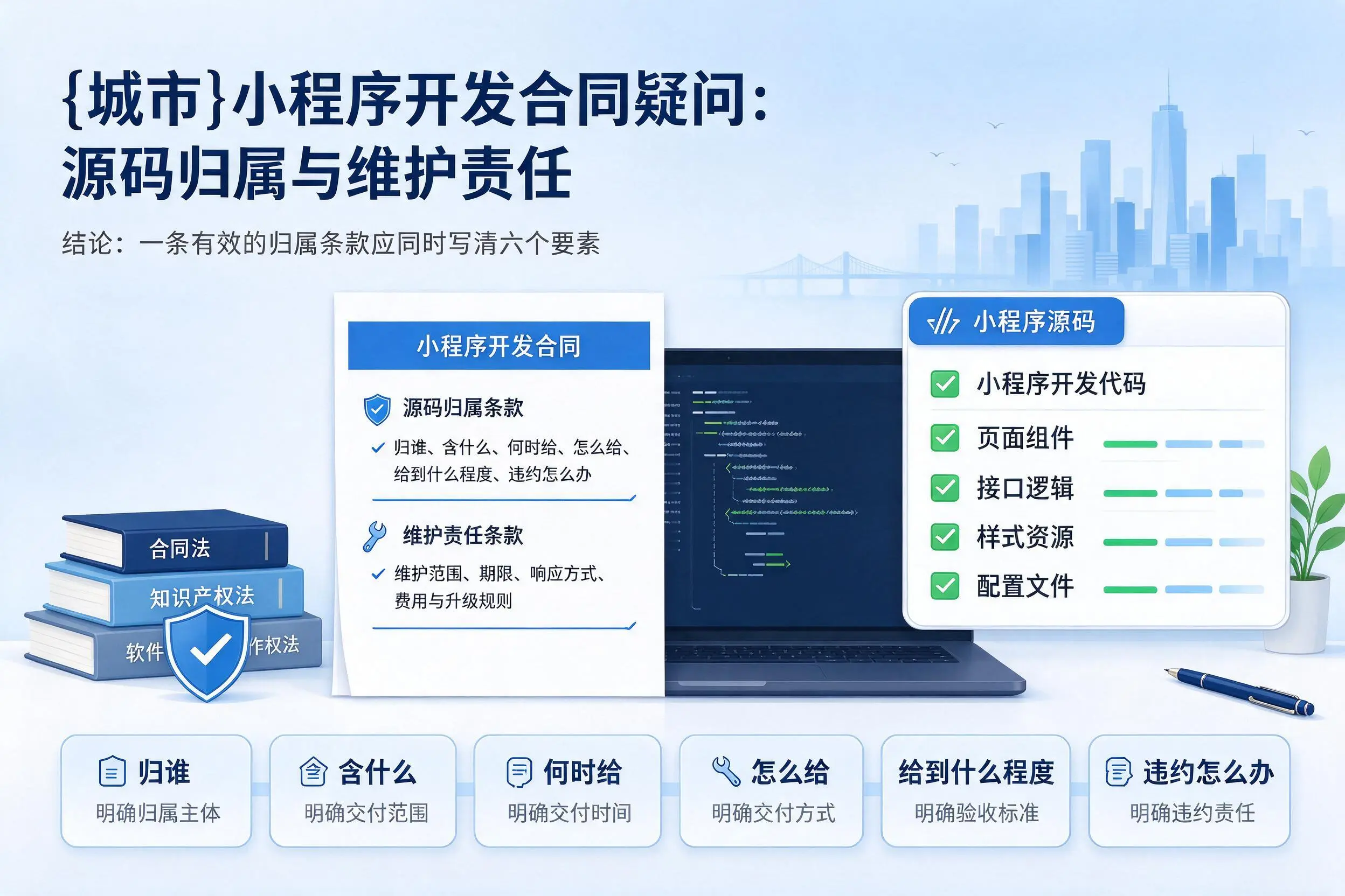 贺州小程序开发合同疑问：源码归属与维护责任