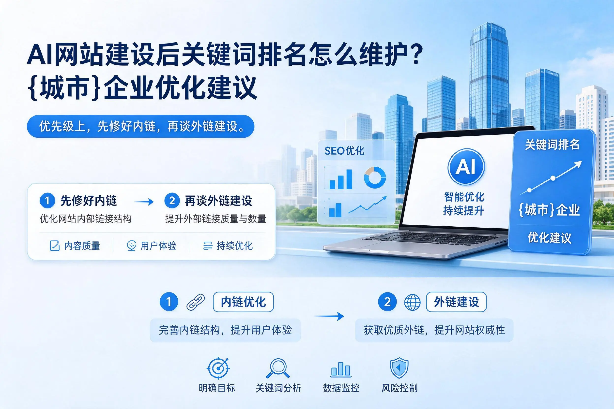 AI网站建设后关键词排名怎么维护?贺州企业优化建议